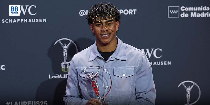 (English) Yamal ឈ្នះពានរង្វាន់ Laureus World Young Sportsperson ឆ្នាំ២០២៦